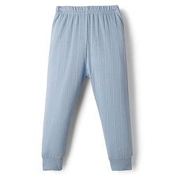 Babyhug Knit Full Length Solid Thermal Inner Wear Legging - Light Blue