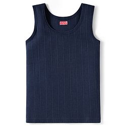 Babyhug Knit Solid Color Thermal Vests Pack of 2 - Red & Navy Blue