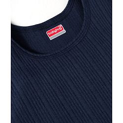 Babyhug Knit Solid Color Thermal Vests Pack of 2 - Red & Navy Blue