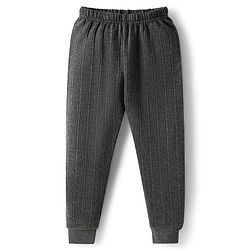 Babyhug Knit Full Length Solid Thermal Wear Leggings Pack of 2 - Dark Grey & Light Grey