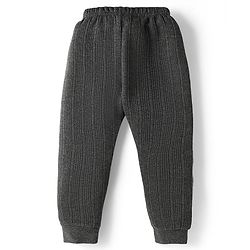Babyhug Knit Full Length Solid Thermal Wear Leggings Pack of 2 - Dark Grey & Light Grey