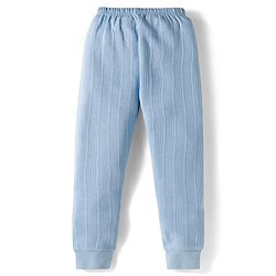 Babyhug Knit Full Length Solid Color Thermal Leggings Pack of 2 - Light Blue & Pink