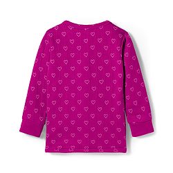 Babyhug Knit Full Sleeves Thermal Inner Wear Set With Heart Print - Fuchsia