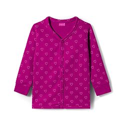 Babyhug Knit Full Sleeves Thermal Inner Wear Set With Heart Print - Fuchsia