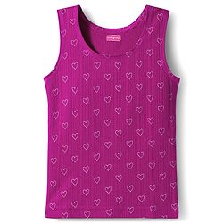 Babyhug Knit Full Sleeves Thermal Inner Wear With Heart Print - Fuschia