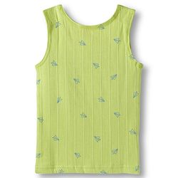 Babyhug Knit Full Sleeves Pullover & Sleeveless Thermal Vest & Pant Set with Origami Plane Print - Green