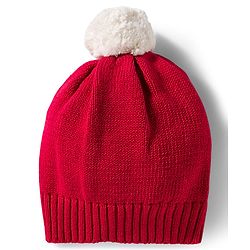 Babyhug Cotton Knit Full Raglan Sleeves Striped Sweater Set with Cap - Red
