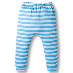 Babyhug Disney Interlock Knit Full Length Diaper Leggings With Donald Duck Graphics Pack Of 3 - Light Blue Sea Green & Yellow