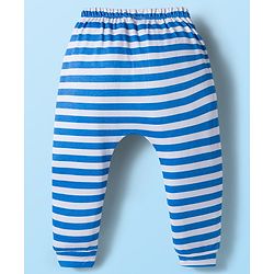 Babyhug Disney Interlock Knit Full Length Diaper Leggings With 101 Dalmatians Graphics Pack of 3 - Blue White & Sea Green