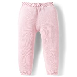 Babyhug Cotton Knit Full Sleeves Pullover Sweater Set with Cap & Cable Knit Design - Pink