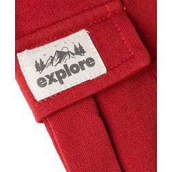 Babyhug French Terry Knit Lounge Pant With Text Print - Maroon