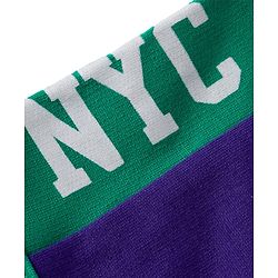 Babyhug French Terry Knit Full Length Lounge Pant With Text Patch - Purple