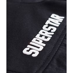 Babyhug French Terry Knit Full Length Lounge Pant With Text Print - Black