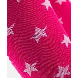 Cutewalk by Babyhug Cotton Knit Anti Bacterial Footed Tights With Heart Design - Dark Pink