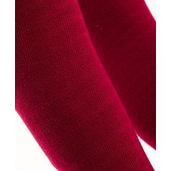 Cutewalk by Babyhug Anti Bacterial Footed Solid Color Tights  - Maroon