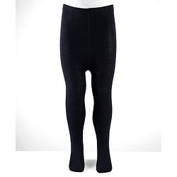 Cute Walk By Babyhug Cotton Knit Solid Coloured Anti Bacterial Tights - Black