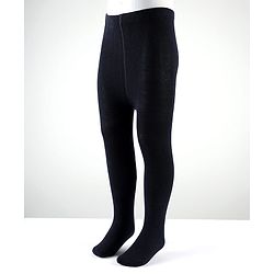 Cute Walk By Babyhug Cotton Knit Solid Coloured Anti Bacterial Tights - Navy Blue