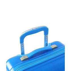 Babyhug Kid's Small 1 Day Trip Trolley Luggage Eagle & Bear Theme Print Sky Blue -20 Inches| Shock Resistant| Telescopic Handle| Water Resistant| Easy Zipper Closure| Durable Wheels| Number Lock
