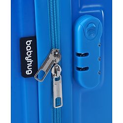Babyhug Kid's Small 1 Day Trip Trolley Luggage Eagle & Bear Theme Print Sky Blue -20 Inches| Shock Resistant| Telescopic Handle| Water Resistant| Easy Zipper Closure| Durable Wheels| Number Lock