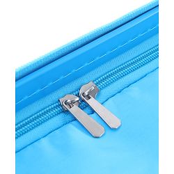 Babyhug Kid's Small 1 Day Trip Trolley Luggage Eagle & Bear Theme Print Sky Blue -20 Inches| Shock Resistant| Telescopic Handle| Water Resistant| Easy Zipper Closure| Durable Wheels| Number Lock