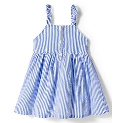 Babyhug Cotton Woven Frock & Half Sleeves Shrug With Strawberry Patch & Bow Applique - White & Dark Pink