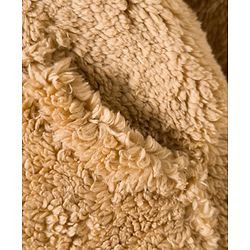 Babyhug Knit Full Sleeves Solid Color Hooded Fur Sweatshirt with Kangaroo Pocket - Beige