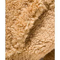 Babyhug Knit Full Sleeves Solid Color Hooded Fur Sweatshirt with Kangaroo Pocket - Beige