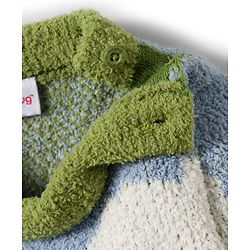 Babyhug Knit Full Sleeves Sweater Set With Floral Print - Green