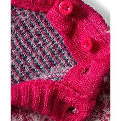 Babyhug Knit Full Sleeves Pullover Sweater with Reversible Unicorn Sequin Design - Multicolor