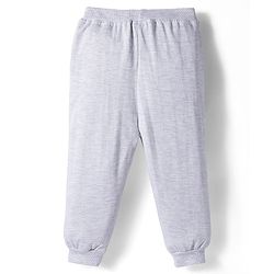 Babyhug Terry Knit Full Sleeves T-Shirt and Joggers Set with Teddy Print - Olive Green & Grey