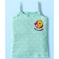 Babyhug Disney Knit Sleeveless Slips with Winnie the Pooh Graphic Pack of 3 - Mint Lilac & Pink