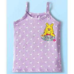Babyhug Disney Knit Sleeveless Slips with Winnie the Pooh Graphic Pack of 3 - Mint Lilac & Pink