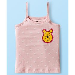 Babyhug Disney Knit Sleeveless Slips with Winnie the Pooh Graphic Pack of 3 - Mint Lilac & Pink