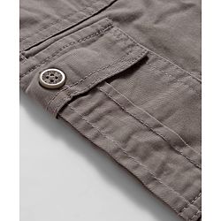 Babyhug Twill Woven Full Length Solid Colour Trouser With Stretch - Grey