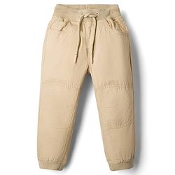 Babyhug Poplin Woven Full Length Solid Colour Trouser Pant - Orange