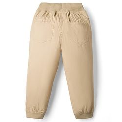 Babyhug Poplin Woven Full Length Solid Colour Trouser Pant - Orange