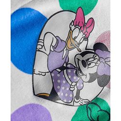 Babyhug Disney Interlock Knit Full Sleeves Footed Sleepsuit With Minnie Mouse Graphics Pack Of 2 - Blue & White