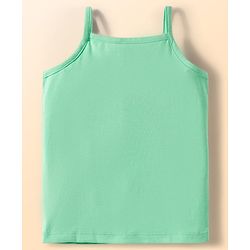 Babyhug Disney Knit Sleeveless Slips with With Minnie Mouse Graphics Pack of 3 - Light Green & Blue
