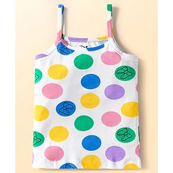 Babyhug Disney Knit Sleeveless Slips with With Minnie Mouse Graphics Pack of 3 - Light Green & Blue