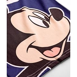 Babyhug Disney Single Jersey Knit Full Sleeves Cut & Sew T-Shirt & Lounge Pant Set with Mickey Mouse Graphics - Multicolor