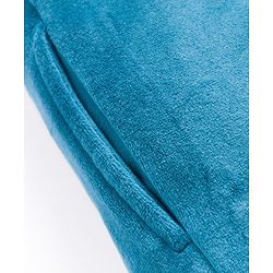 Babyhug Velour Knit Full Length Flared Solid Woollen Pant - Blue