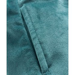 Babyhug Velour Knit Full Length Flared Solid Woollen Pant - Blue