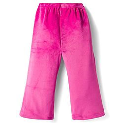 Babyhug Velour Knit Full Length Flared Solid Woollen Pant - Blue