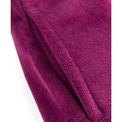 Babyhug Velour Knit Full Length Flared Solid Woollen Pant - Blue
