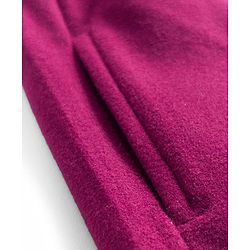 Babyhug Velour Knit Full Length Solid Colour Fleece & Woollen Pant - Maroon