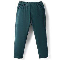 Babyhug Velour Knit Full Length Solid Colour Fleece & Woollen Pant - Maroon