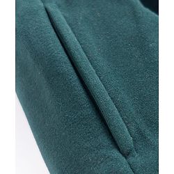 Babyhug Velour Knit Full Length Solid Colour Fleece & Woollen Pant - Maroon