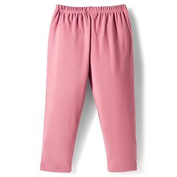 Babyhug Velour Knit Full Length Solid Colour Fleece & Woollen Pant - Maroon