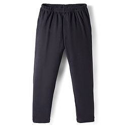 Babyhug Velour Knit Full Length Solid Colour Fleece & Woollen Pant - Maroon