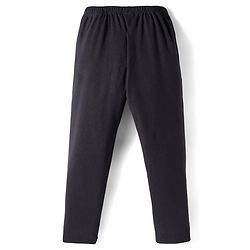 Babyhug Velour Knit Full Length Solid Colour Fleece & Woollen Pant - Maroon